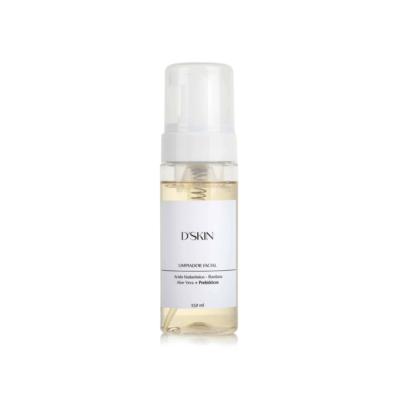 Espuma Limpiadora D’SKIN, limpiador facial en espuma, frasco con dosificador